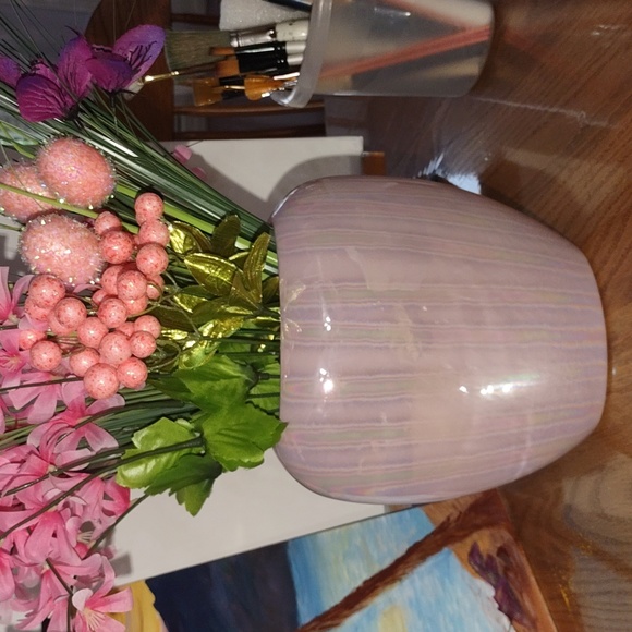 Pretty vintage Van teal vase - Picture 1 of 5